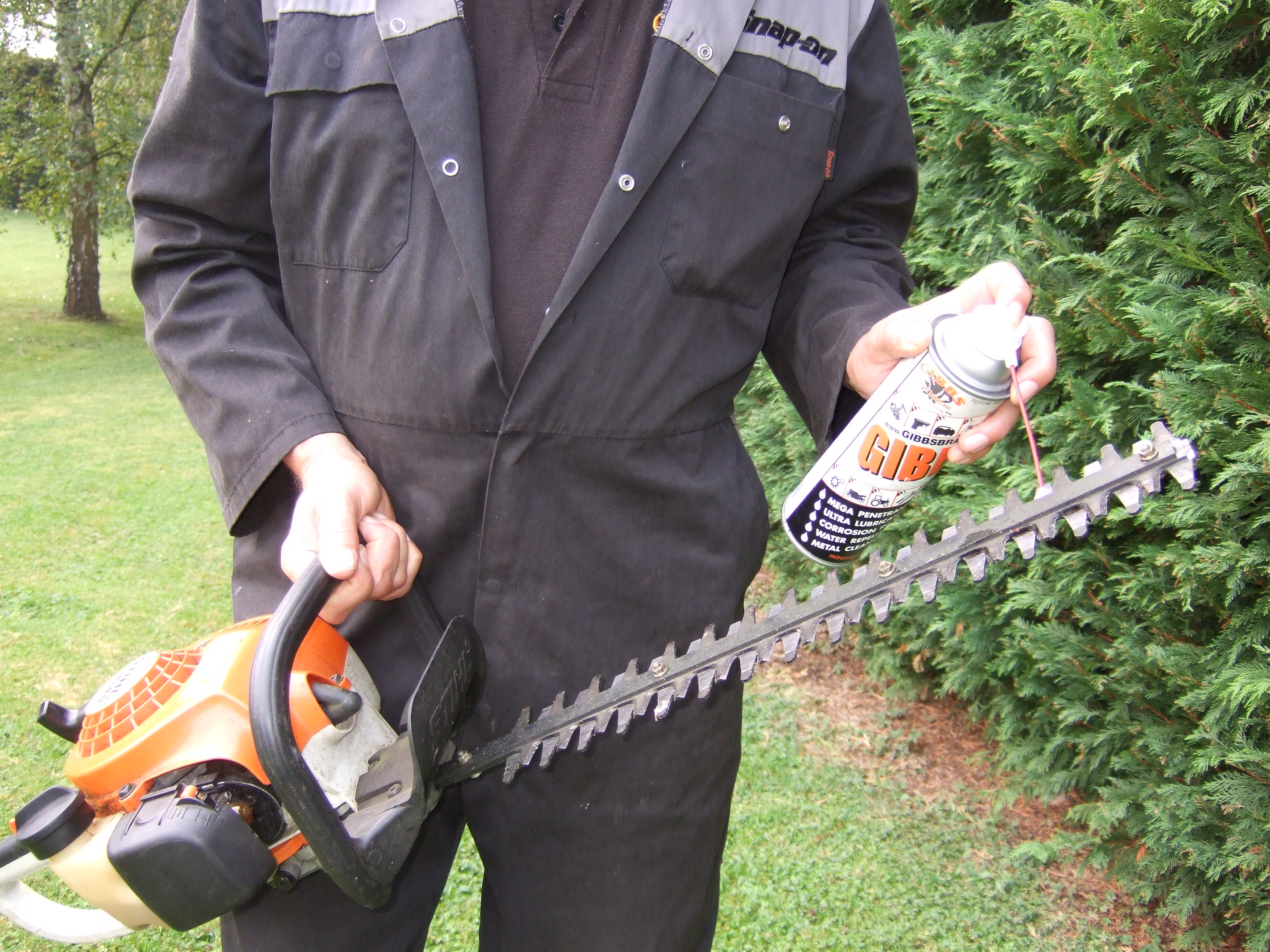 HEDGE CUTTING SEASON! Clean and lubricate your hedge trimmer with GIBBS Brand. | The Gibbs Brand Blog